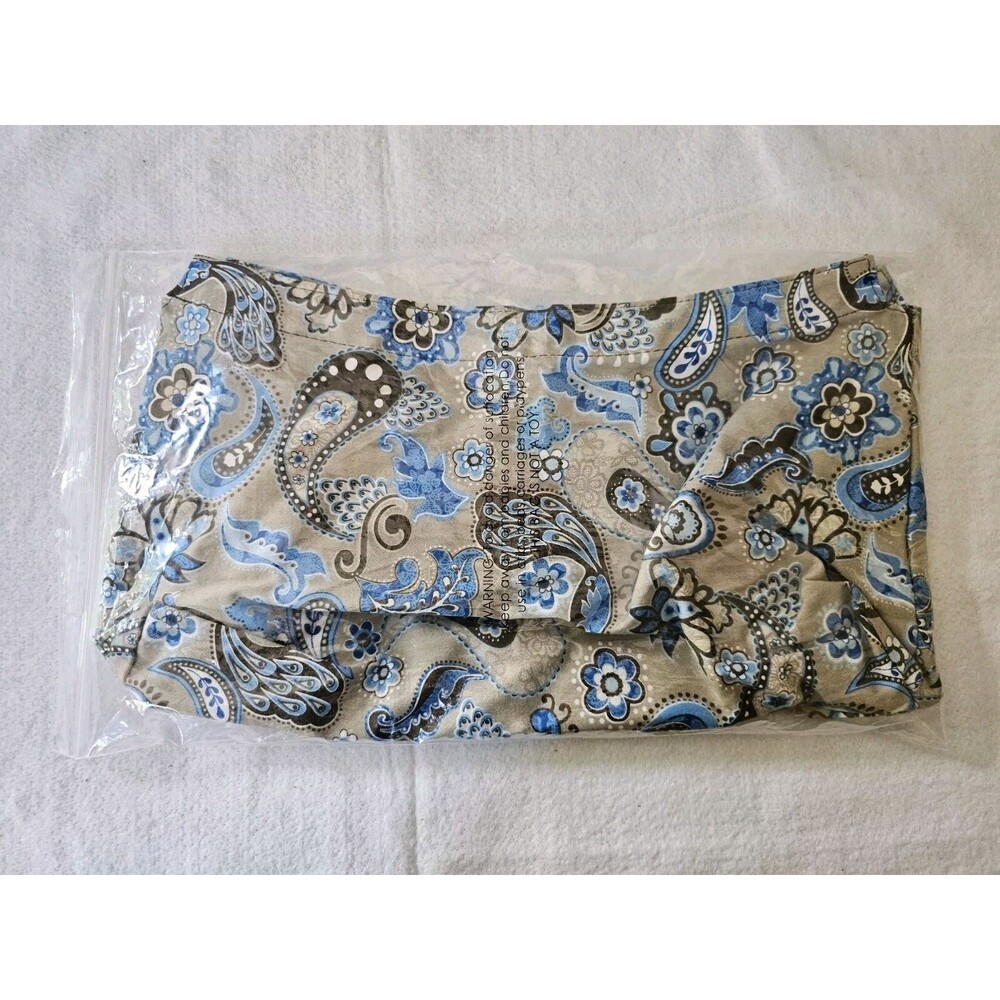 Thirty-One Multi Color Floral & Paisley Fitted Purse Skirt ( SKIRT ONLY ) NWOT